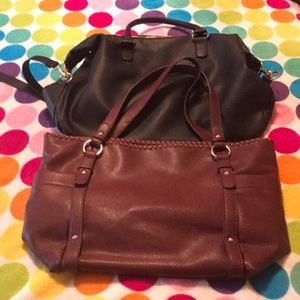 Charming Charlie Tote Handbags 👜 Black & Brown